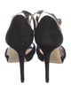 Jimmy Choo Suede Leather Trim Embellishment D'Orsay Pumps