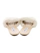 Jimmy Choo Fur Fur Trim Slides