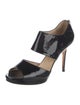 Jimmy Choo Patent Leather Cutout Accent Pumps