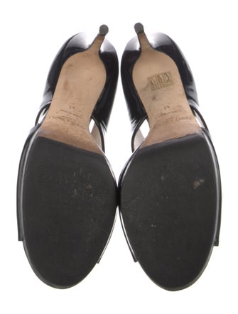 Jimmy Choo Patent Leather Cutout Accent Pumps