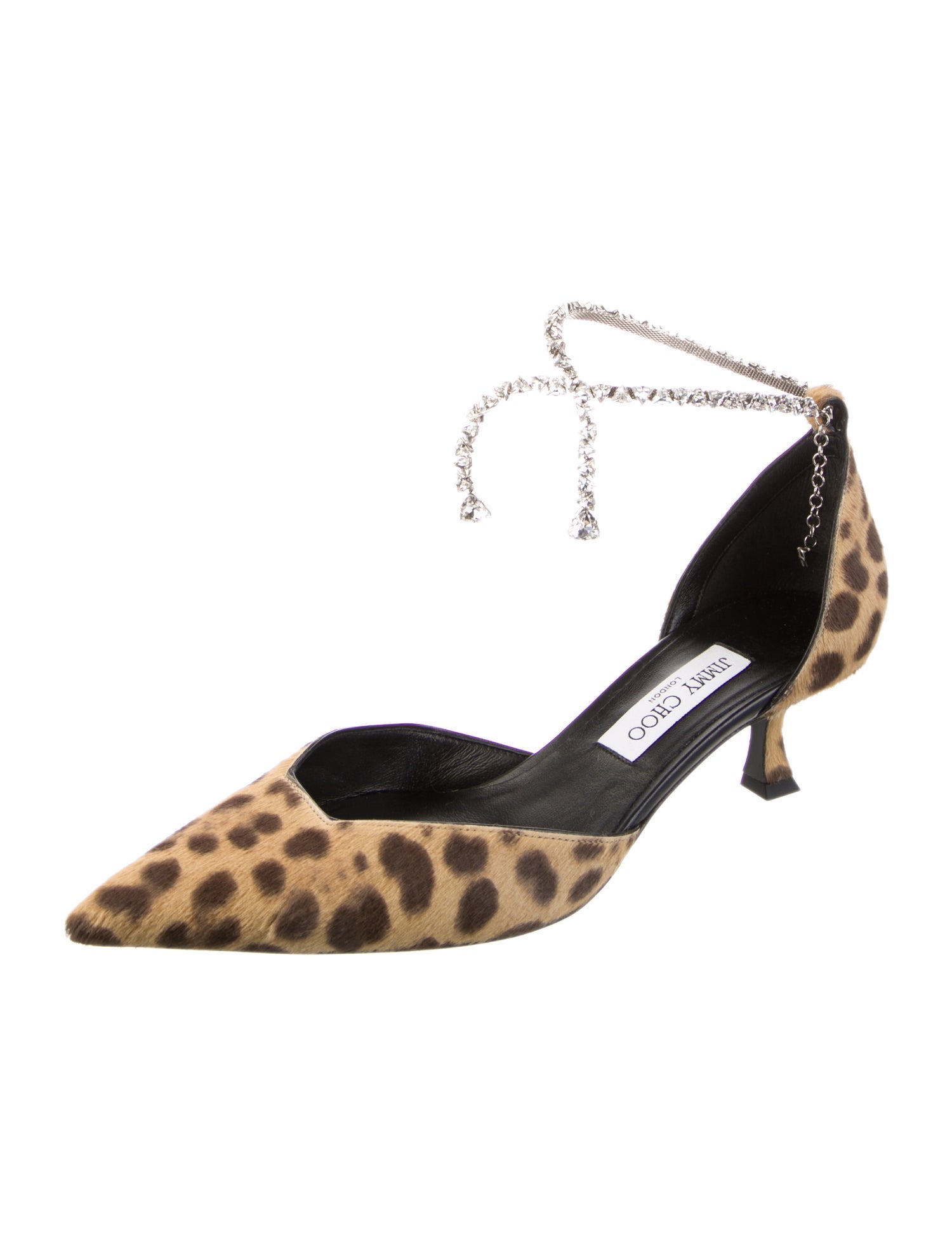 Jimmy Choo Ponyhair Animal Print D'Orsay Pumps