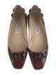 Jimmy Choo Patent Leather Studded Accents Ballet Flats