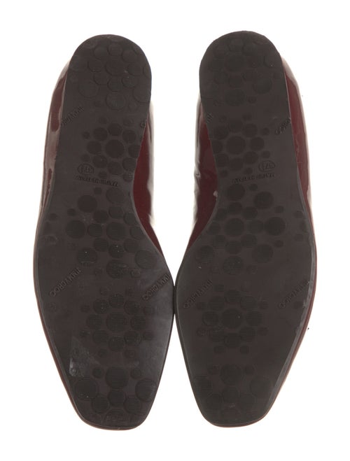 Jimmy Choo Patent Leather Studded Accents Ballet Flats