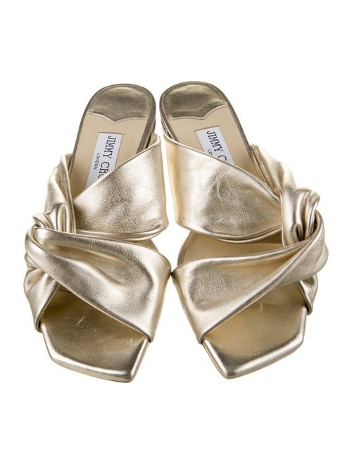 Jimmy Choo Leather Slides