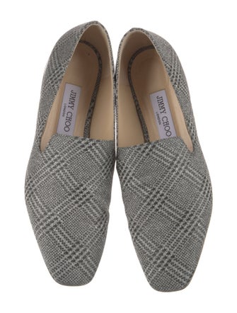 Jimmy Choo Glitter Printed Loafers