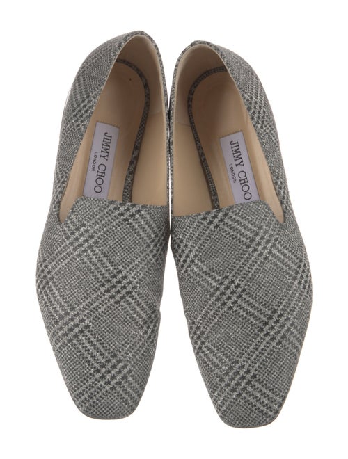 Jimmy Choo Glitter Printed Loafers