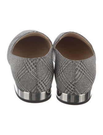 Jimmy Choo Glitter Printed Loafers