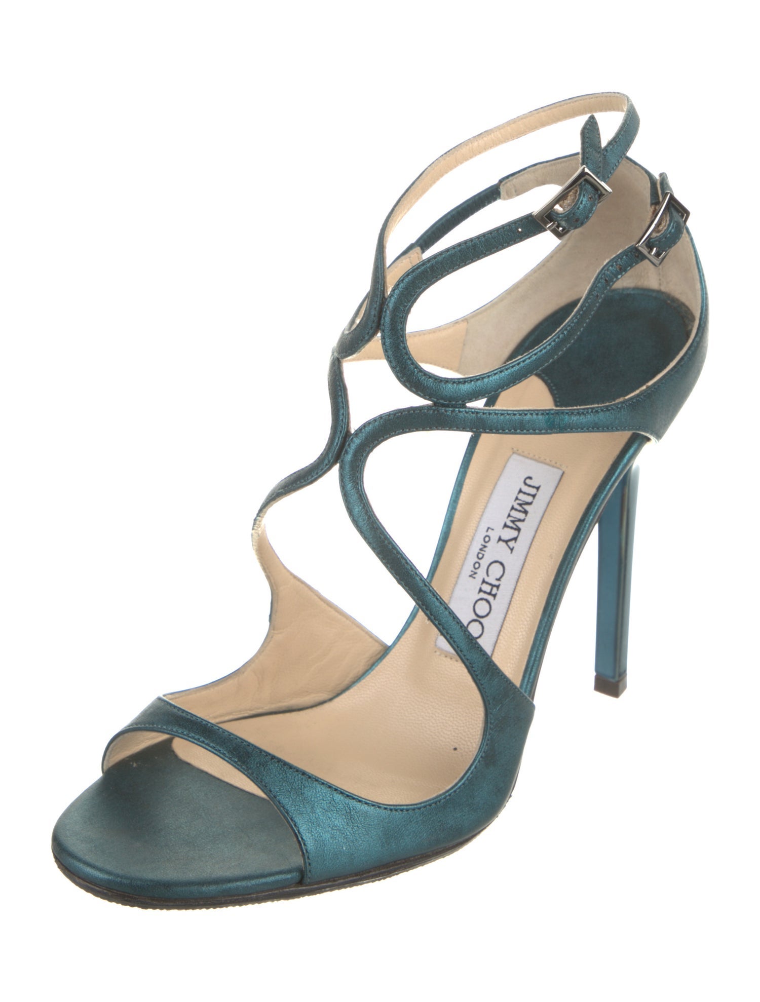 Jimmy Choo Azia 95 Patent Leather Sandals