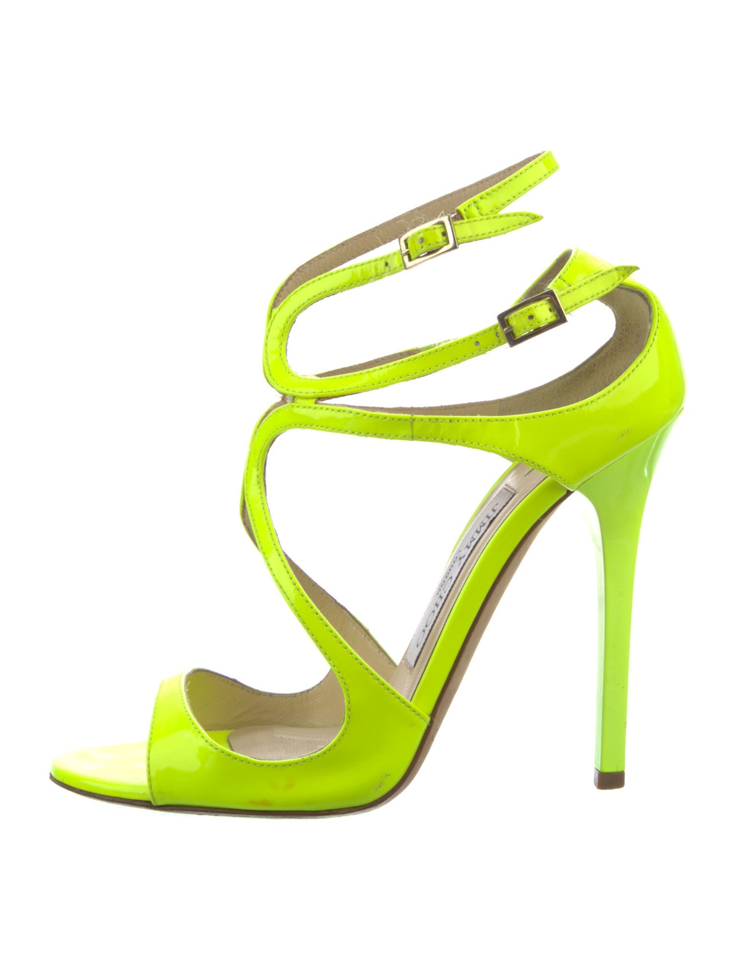 Jimmy Choo Patent Leather Printed Sandals