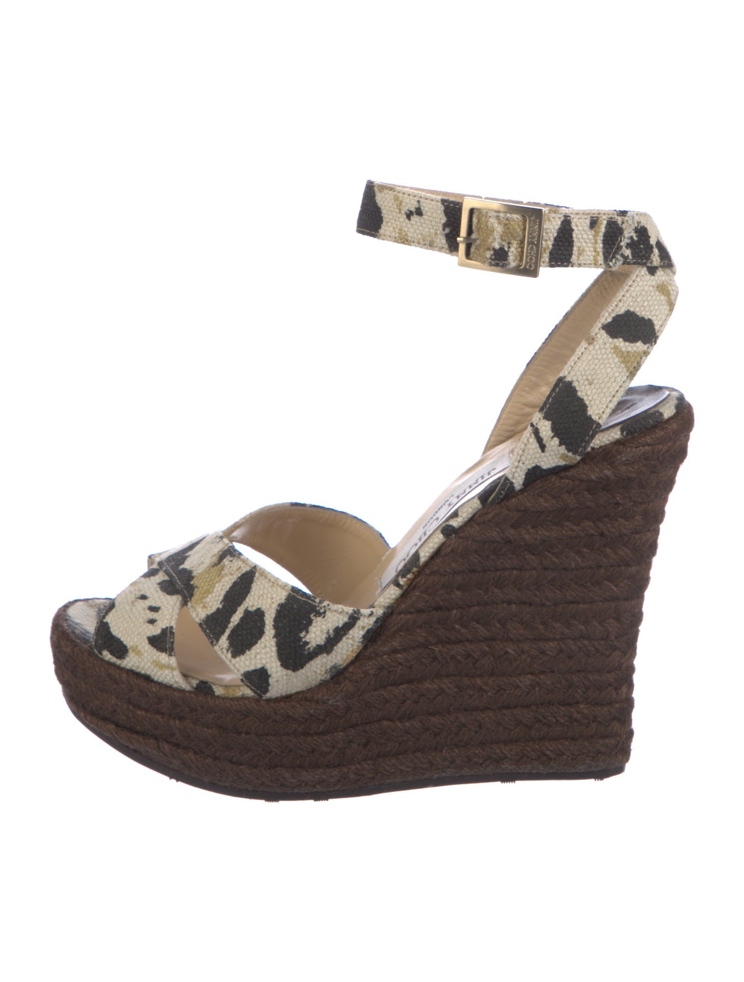 Jimmy Choo Canvas Printed Espadrilles