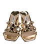 Jimmy Choo Leather Studded Accents Slides
