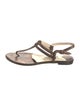 Jimmy Choo Leather T-Strap Sandals