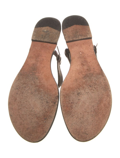 Jimmy Choo Leather T-Strap Sandals