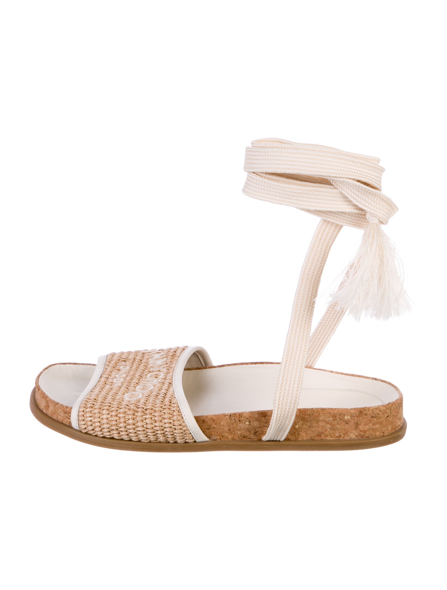 Jimmy Choo Raffia Raffia Gladiator Sandals