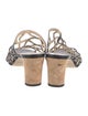 Jimmy Choo Leather Braided Accents Slides