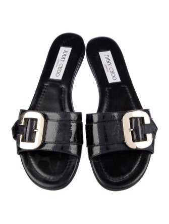 Jimmy Choo Leather Slides