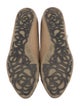 Jimmy Choo Leather Animal Print Flats