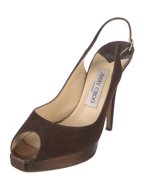 Jimmy Choo Suede Slingback Sandals