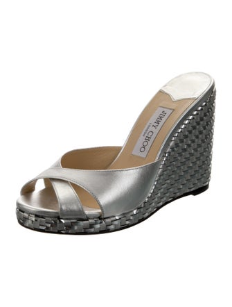 Jimmy Choo Almer Leather Espadrilles