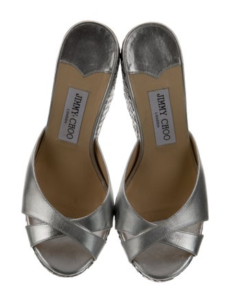 Jimmy Choo Almer Leather Espadrilles