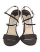 Jimmy Choo Satin Crystal Embellishments Sandals