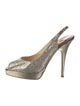Jimmy Choo Glitter Accents Slingback Pumps