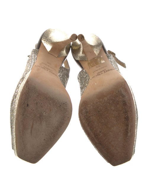 Jimmy Choo Glitter Accents Slingback Pumps