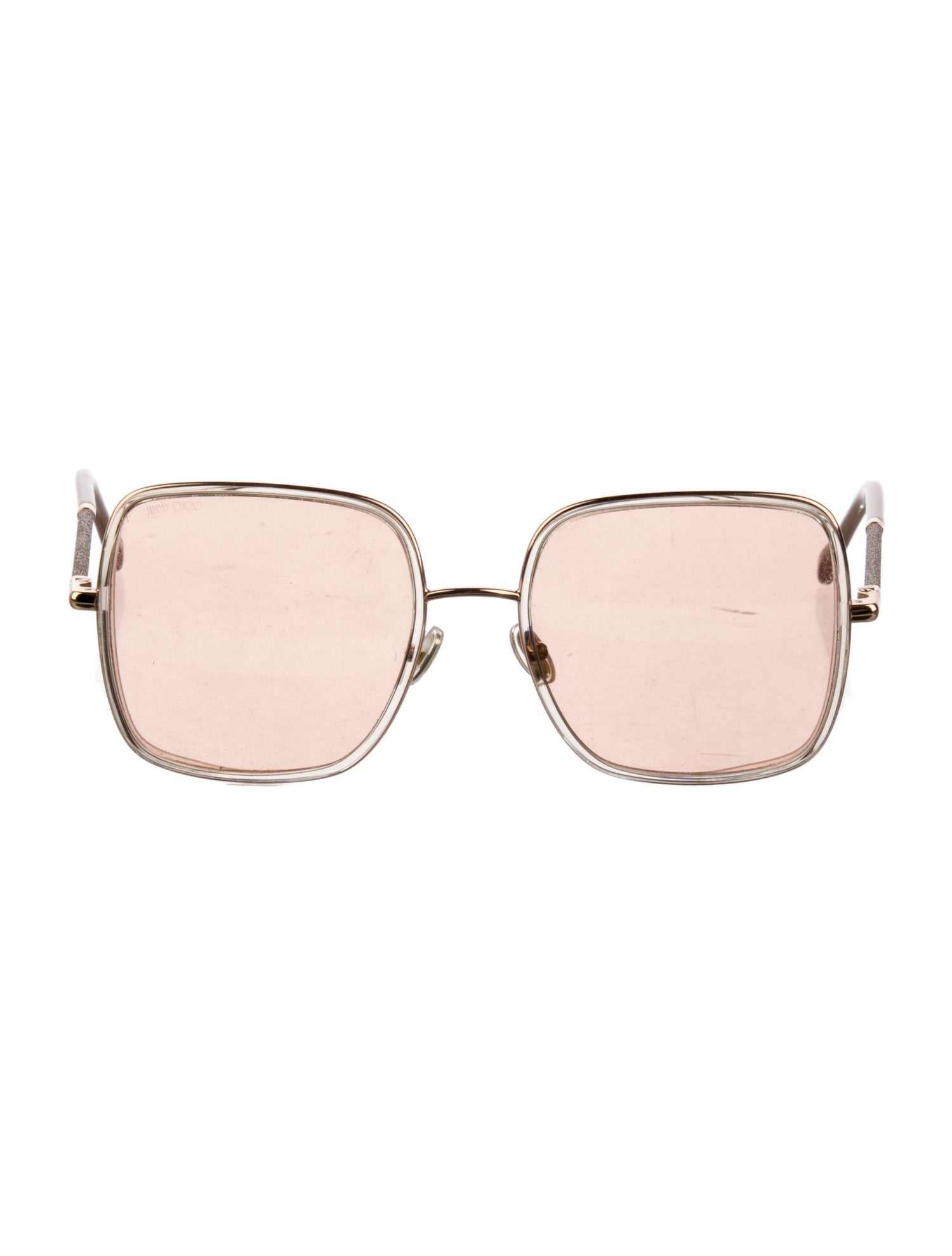 Jimmy Choo Oversize Mirrored Sunglasses
