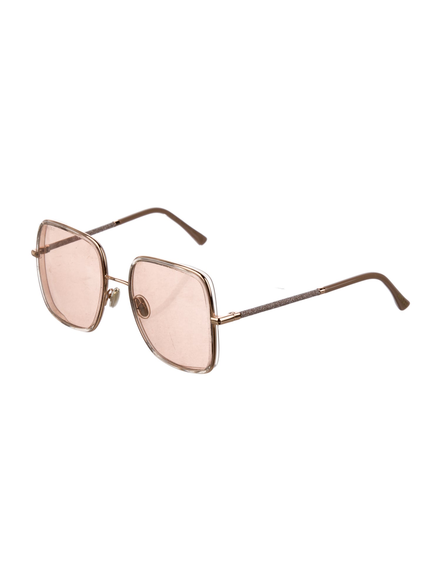 Jimmy Choo Oversize Mirrored Sunglasses