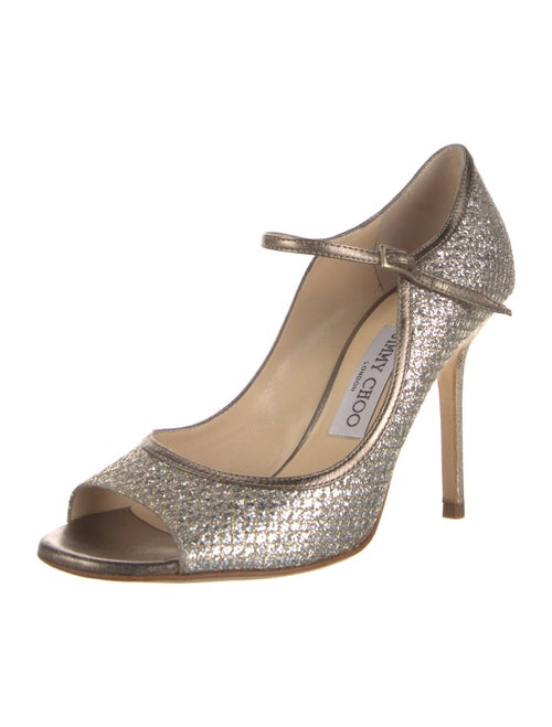 Jimmy Choo Sequins Plaid Print Sandals