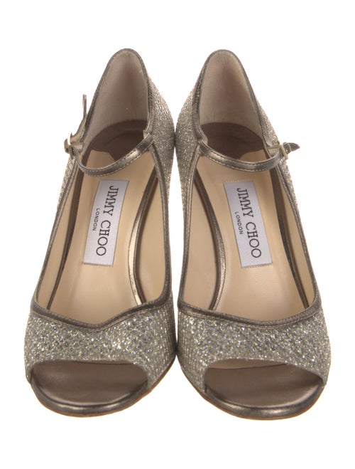 Jimmy Choo Sequins Plaid Print Sandals