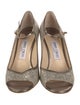 Jimmy Choo Sequins Plaid Print Sandals