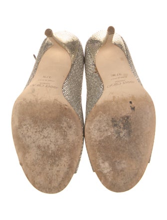 Jimmy Choo Sequins Plaid Print Sandals