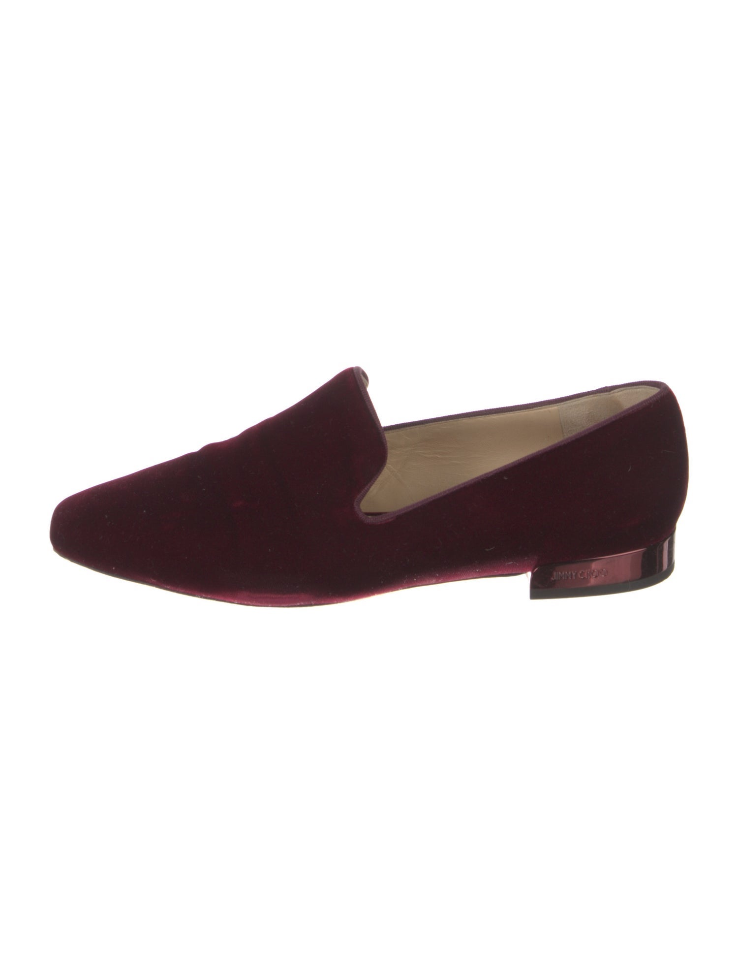 Jimmy Choo Velvet Grosgrain Trim Loafers