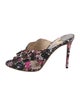 Jimmy Choo Satin Floral Print Slides