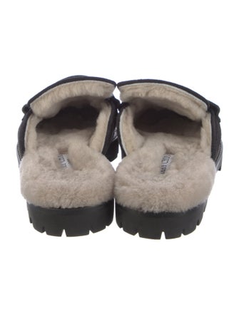 Jimmy Choo Suede Crystal Embellishments Mules