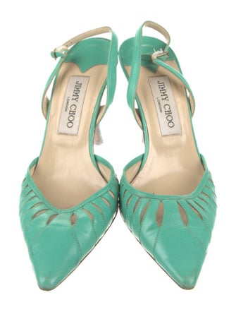 Jimmy Choo Leather Slingback Pumps