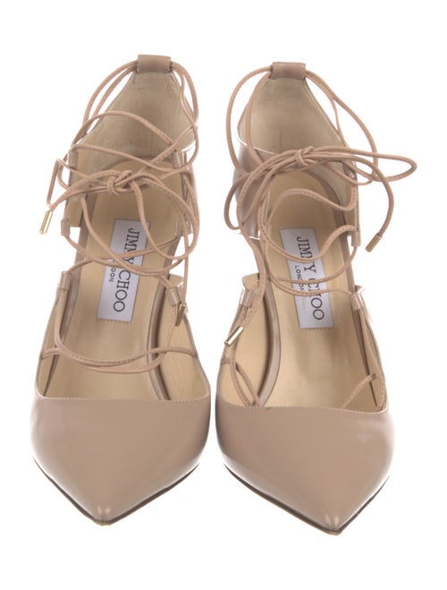 Jimmy Choo Leather T-Strap Pumps