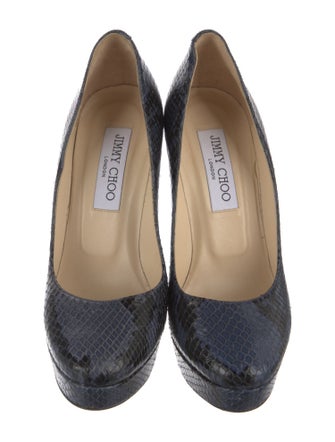 Jimmy Choo Leather Animal Print Pumps