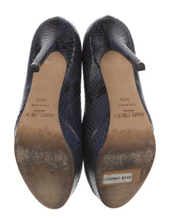 Jimmy Choo Leather Animal Print Pumps