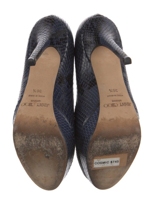 Jimmy Choo Leather Animal Print Pumps