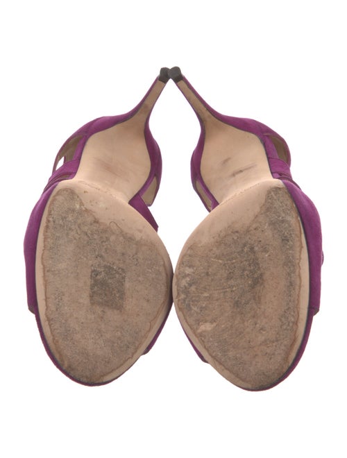 Jimmy Choo Suede Animal Print Gladiator Sandals