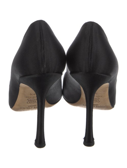 Jimmy Choo Satin Crystal Embellishments Pumps