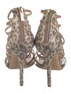Jimmy Choo Suede Animal Print Sandals