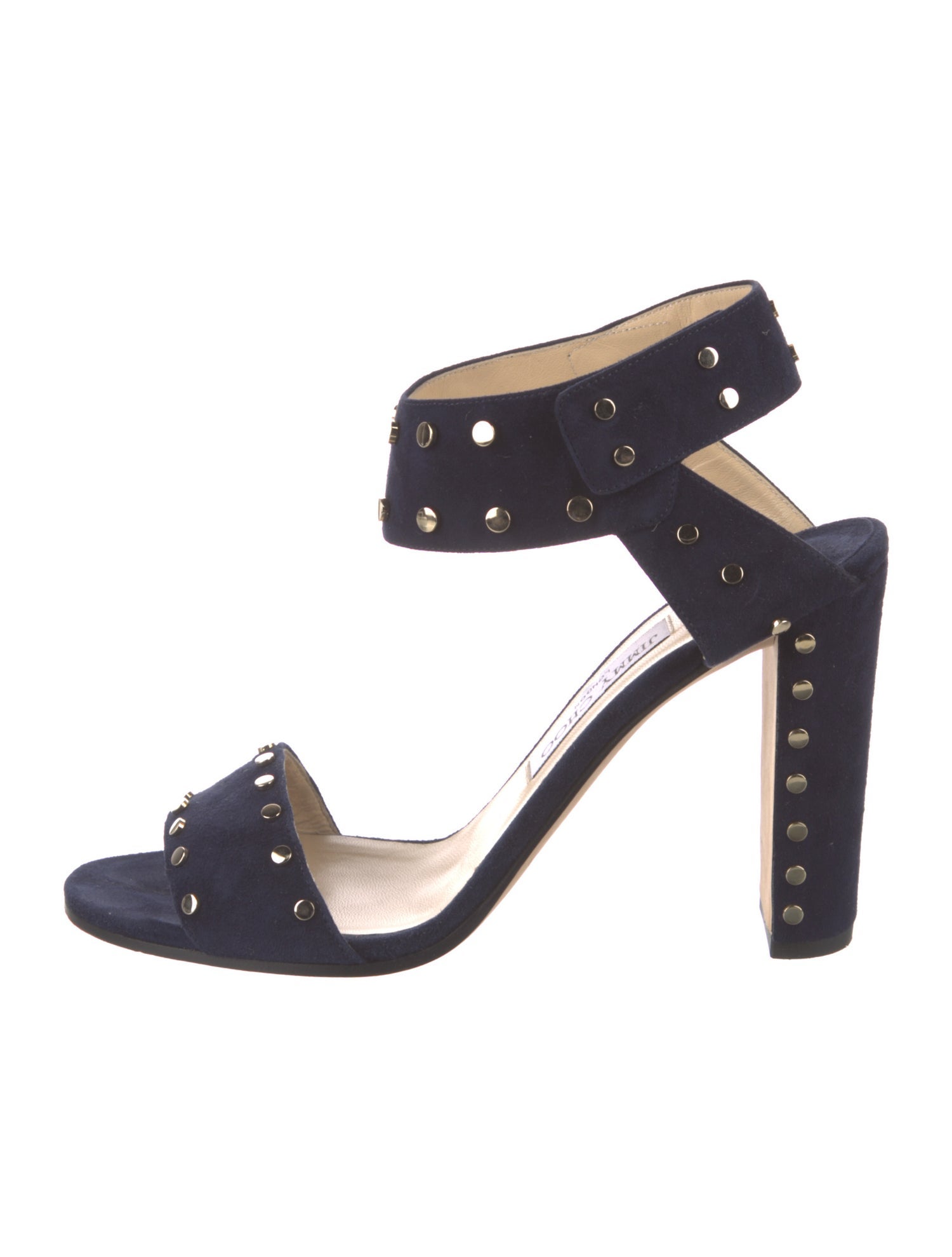 Jimmy Choo Suede Studded Accents Sandals
