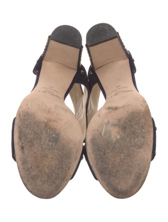 Jimmy Choo Suede Studded Accents Sandals