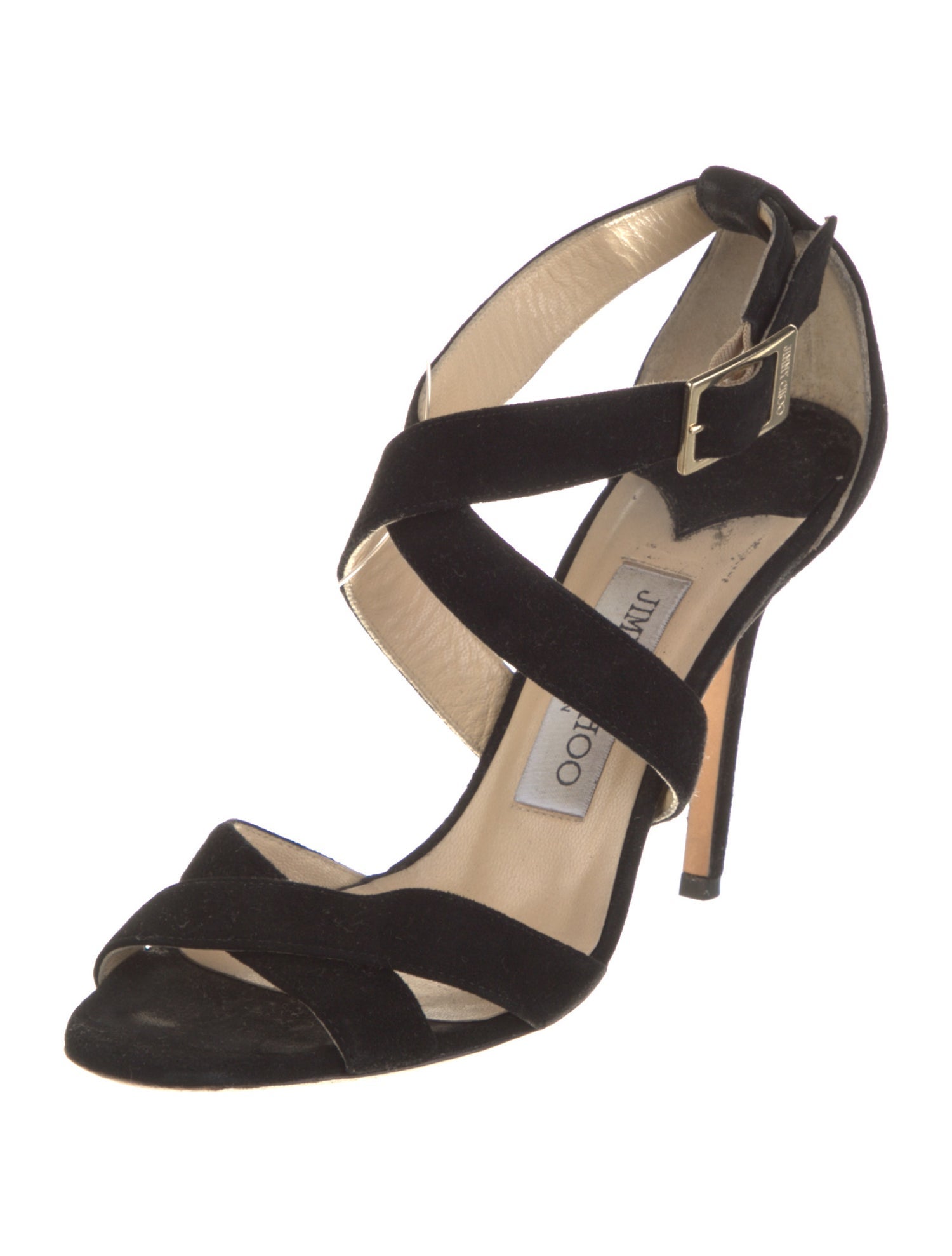 Jimmy Choo Suede Printed Sandals