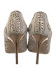 Jimmy Choo Leather Glitter Accents Pumps