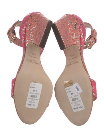Jimmy Choo Floral Print Sandals