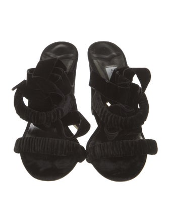 Jimmy Choo Velvet Sandals